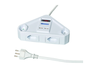 Multiprise CORNER 4xT13 + 2xUSB-A 2m bl