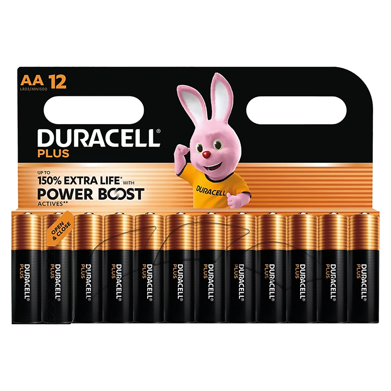 Duracell Plus Power Boost 1.5V MN1500 LR6 AA