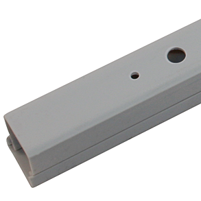 Canale per cavi 20x20mm barra 2m grigio