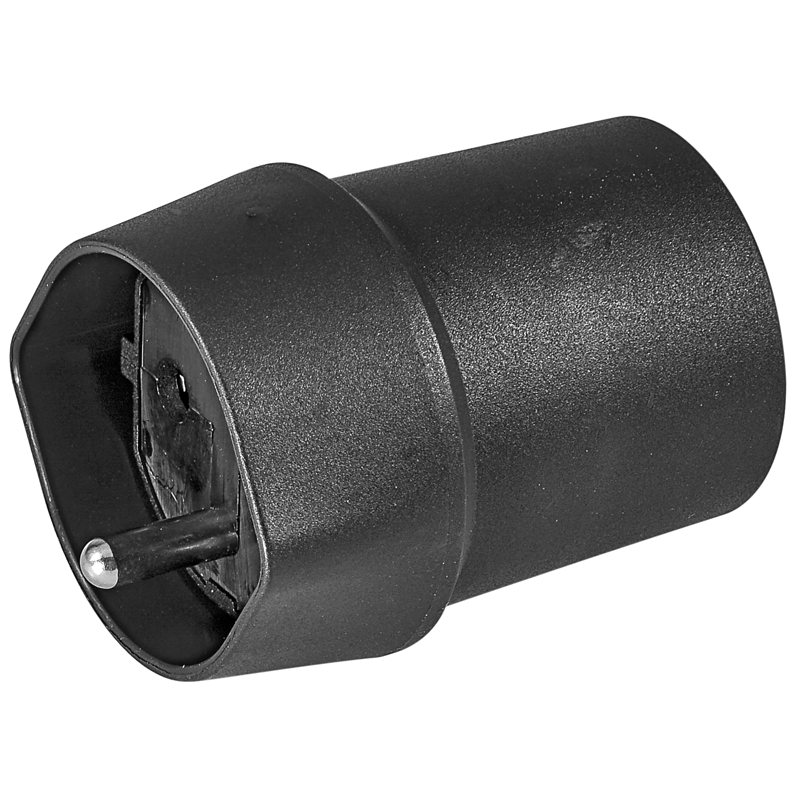 FIX Adapter Deutschland CEE7/7 - Schweiz T23 (16A/250V) 3-polig sw