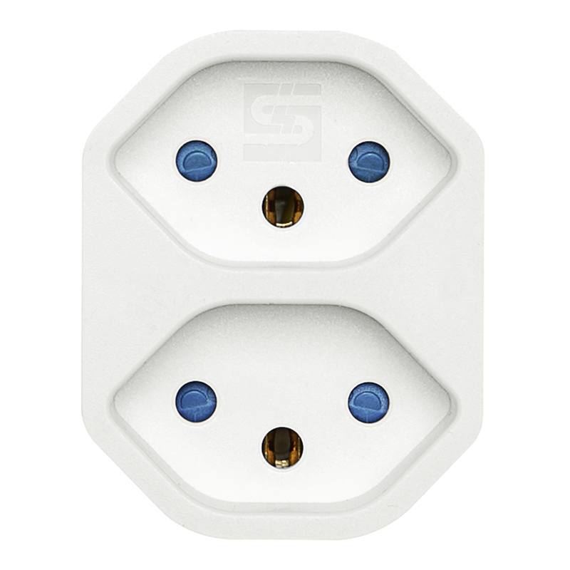 Adattatore multiplo MANTA 2xT13 girevole 320° bi