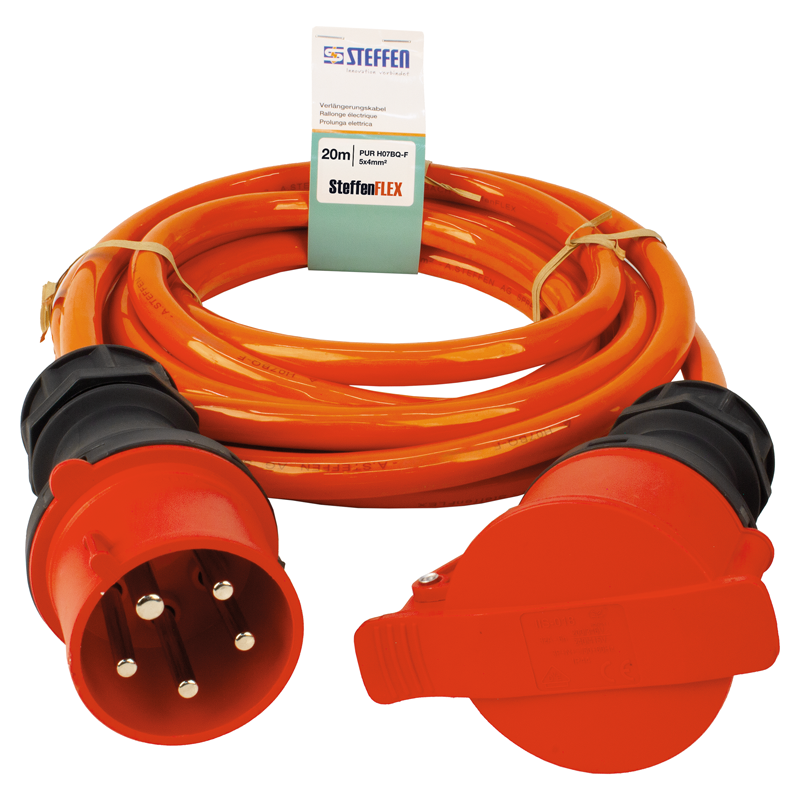 Verlängerungskabel STEFFENFLEX EPR-PUR 5G4mm² 20m CEE32/5-CEE32/5 IP44 or