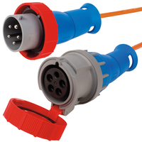 Rallonge électrique STEFFENFLEX EPR-PUR 5G2.5mm² 10m CEE32/5-CEE32/5 IP66 or