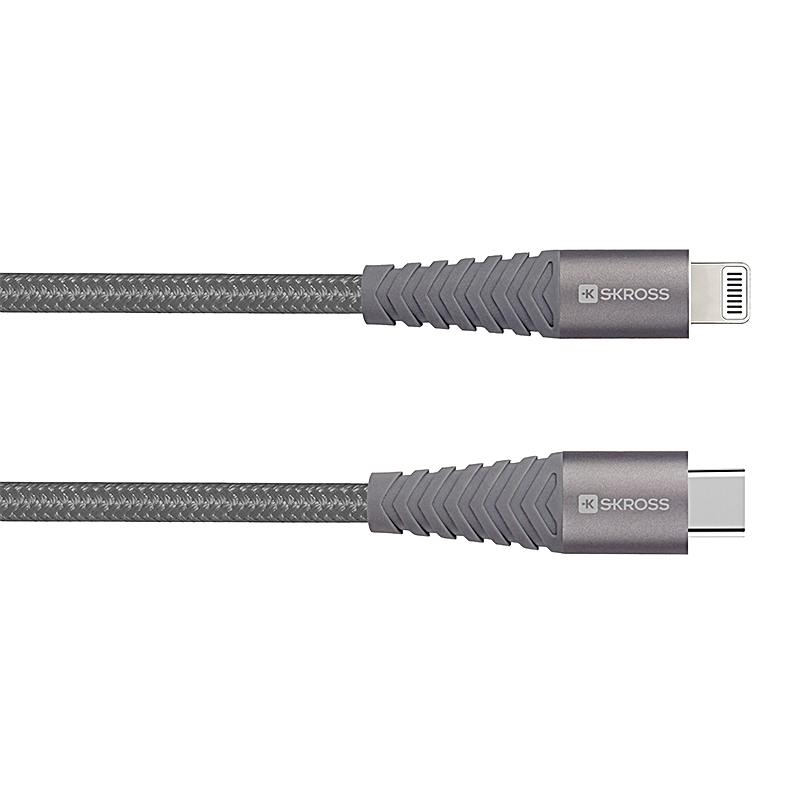 SKROSS Câble de charge USB-C - Lightning Connector 2m max. 5V/3A gr