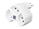 Mehrfachadapter MANTA 3xT13 drehbar 320° ws