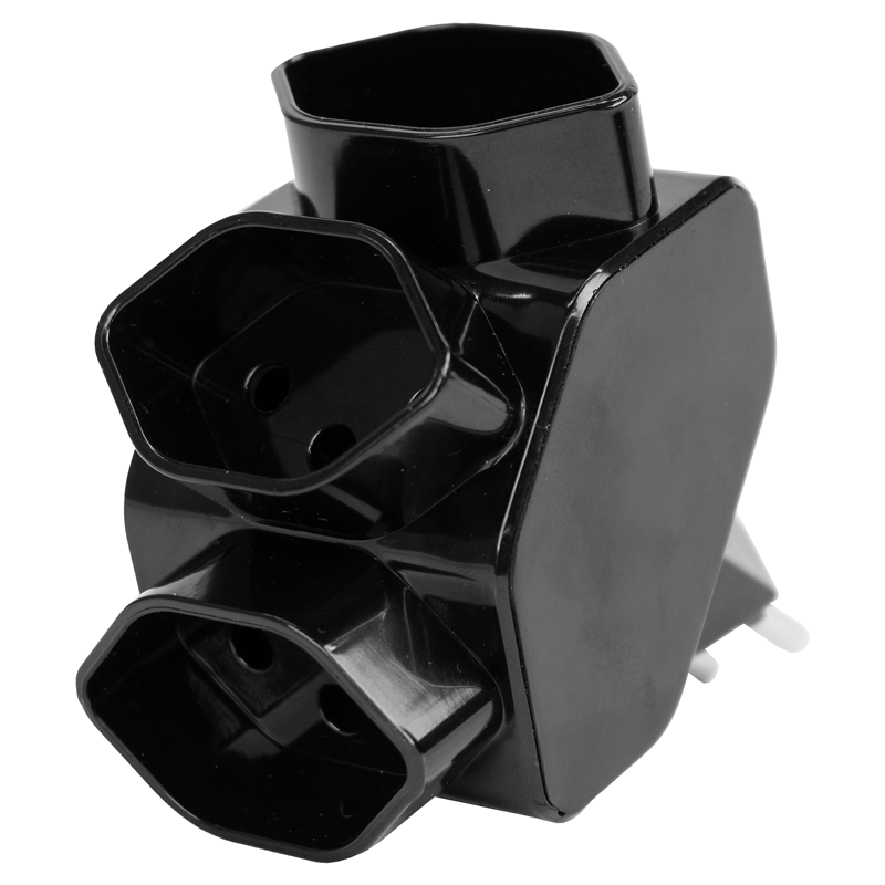 Mehrfachadapter sternförmig 3xT13 sw