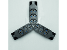 Mehrfachadapter MANTA 3+1xT13 drehbar 320° sw