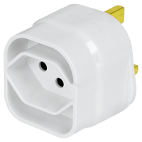 Reiseadapter Schweiz - UK 3-polig max. 10A mit Sicherung ws
