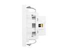 FLF Prise 1xT23 (16A/250V) avec bornes à fiche Gr.1 bl