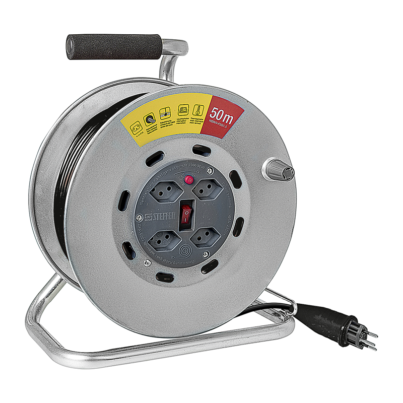 Avvolgicavo in metallo LOOP 4xT13 Td 3x1.5mm2 30m ar/gr