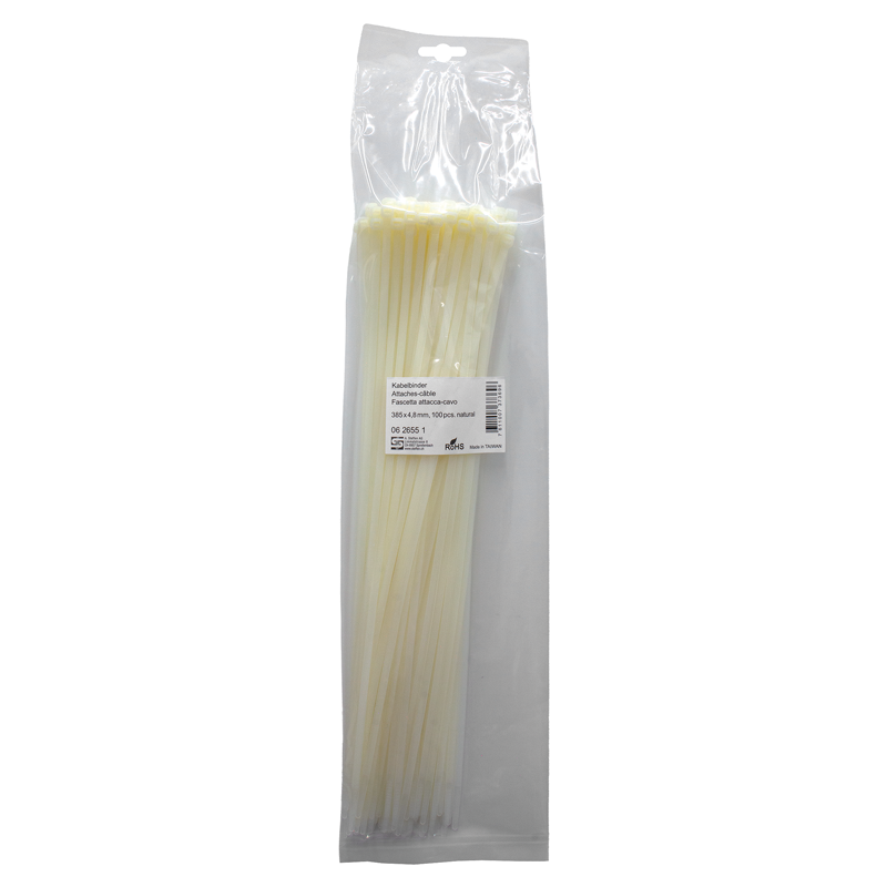Fascette naturale 385mm x 4.8mm