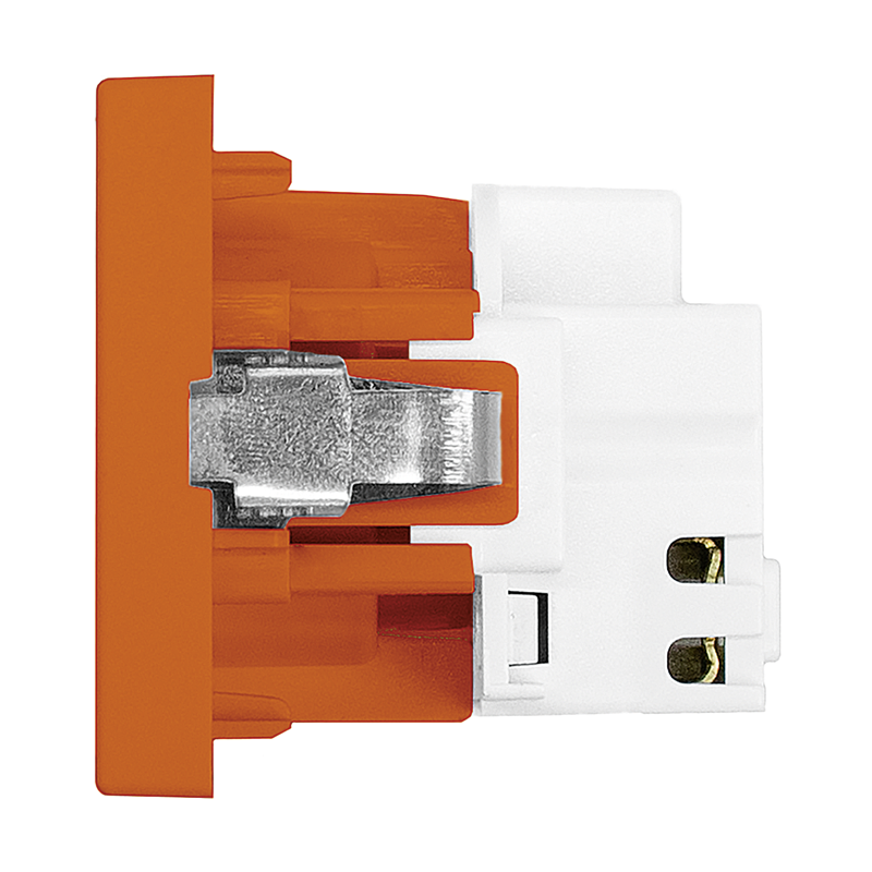 FLF Prise 1xT23 (16A/250V) avec bornes à fiche Gr.1 or