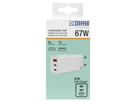 Ladeadapter GaN 67W PD 1xUSB-A + 2xUSB-C max. 5.85A ws