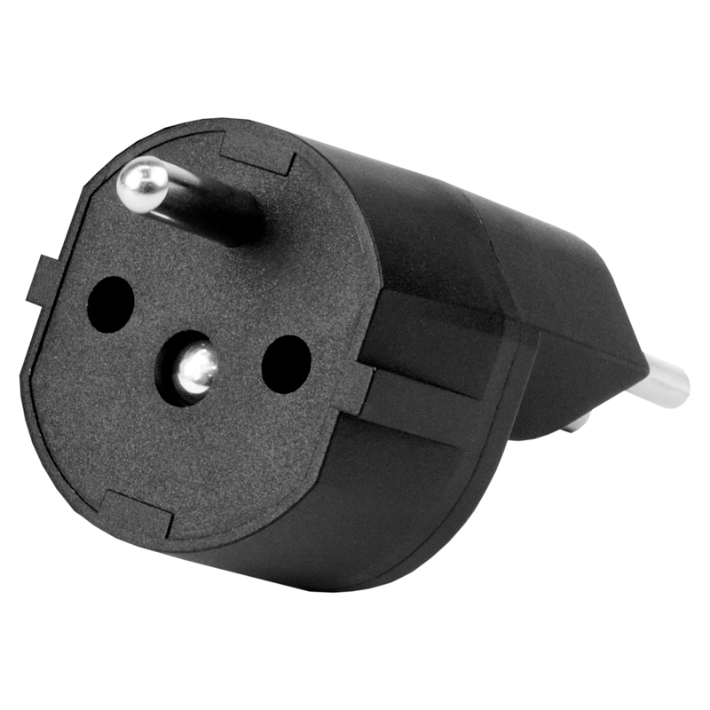 Adattatore FISSO Germania CEE7/7 - Svizzera T12 3 poli decentralizzato nr