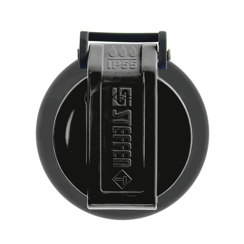 Kupplung T13 IP55 schwarz mit EAN
