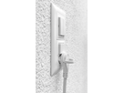 Prolunga elettrica bianco Td 3x1mm² 3m T12-T13 con spina angolare piatta bi