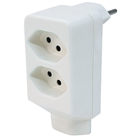 Mehrfachadapter 2+1xT13 ws
