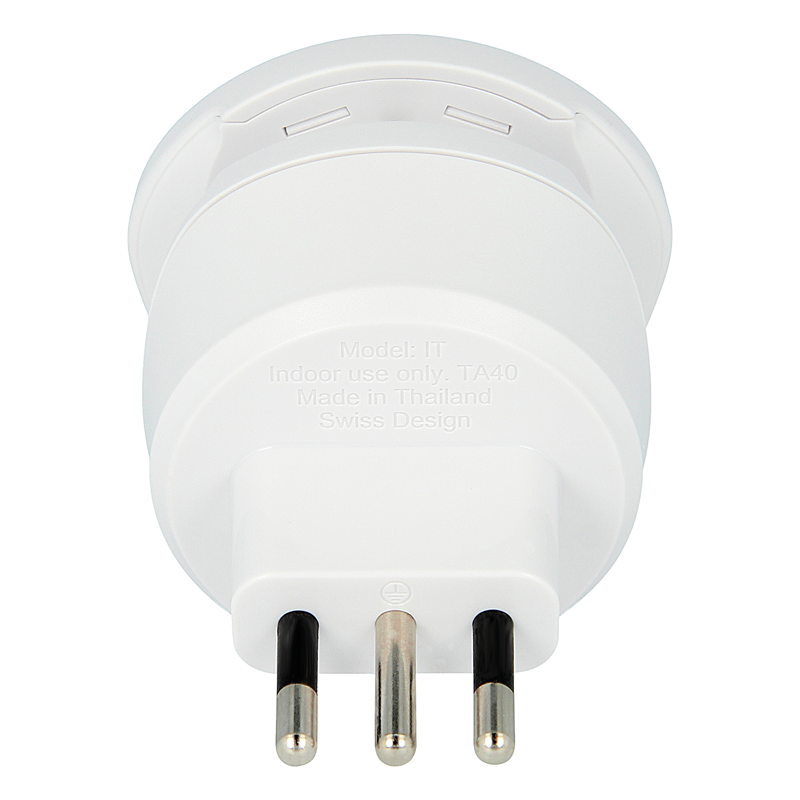 SKROSS Adaptateur de voyage Monde (Combo) - Italie/Europe 3 pôles max. 10A bl