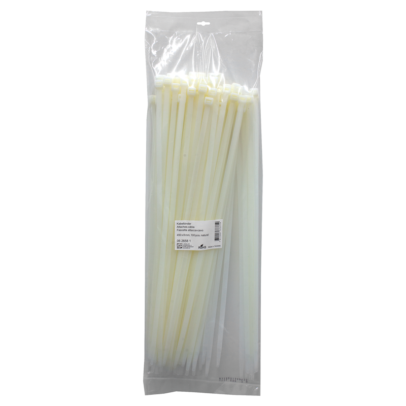 Fascette naturale 450mm x 8mm