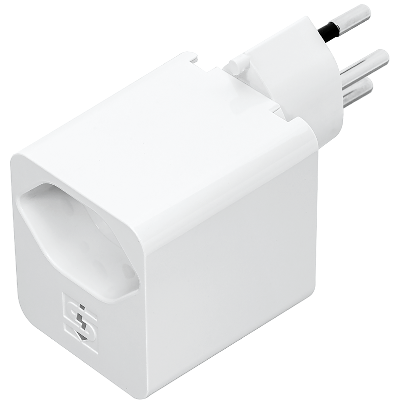 Chargeur USB-C PD 18W 5V/3.0A + 1xT13 rotatif 325° bl