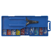 Assortiment d'embouts de fils isolés 0.25 - 2.5mm² + pince à sertir 540
