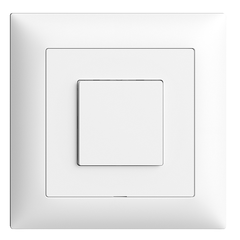 EDIZIOdue WISER Interrupteur à bouton-poussoir à enc. 1-canal bl