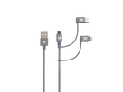 SKROSS 3in1 Lightning Connector + USB-C + Micro-USB 0.3m max. 5V/3A gr