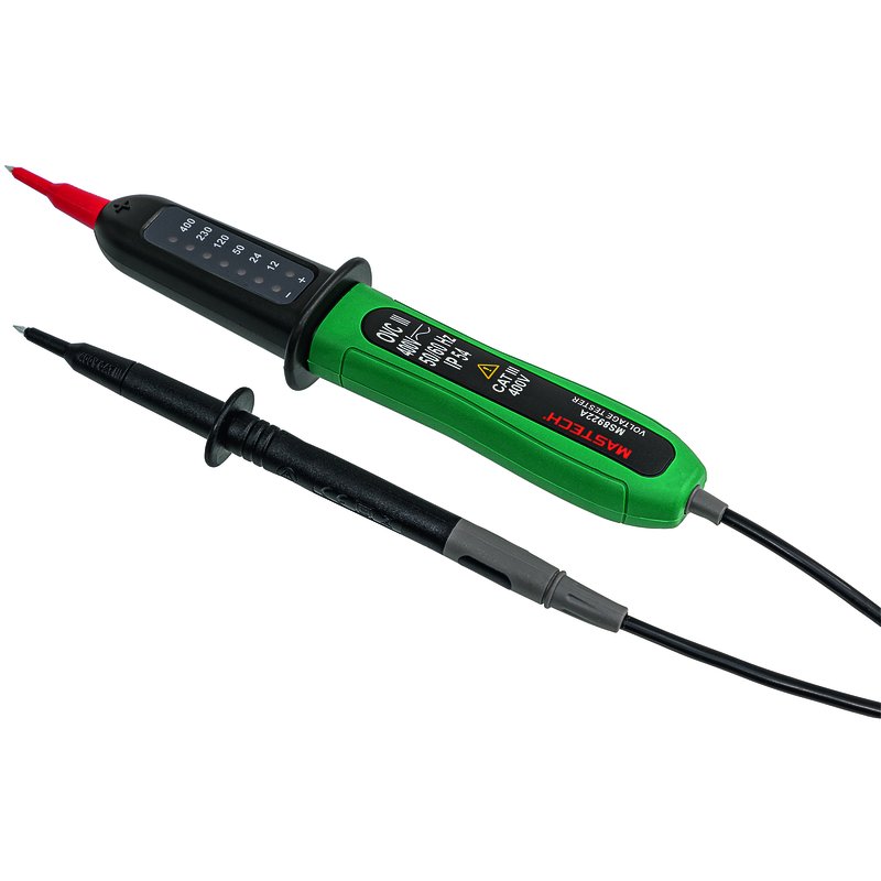 MASTECH Test. de tension à stylo MS8922A AC/DC (12-400V) CATIII 400V IP54 ve/nr