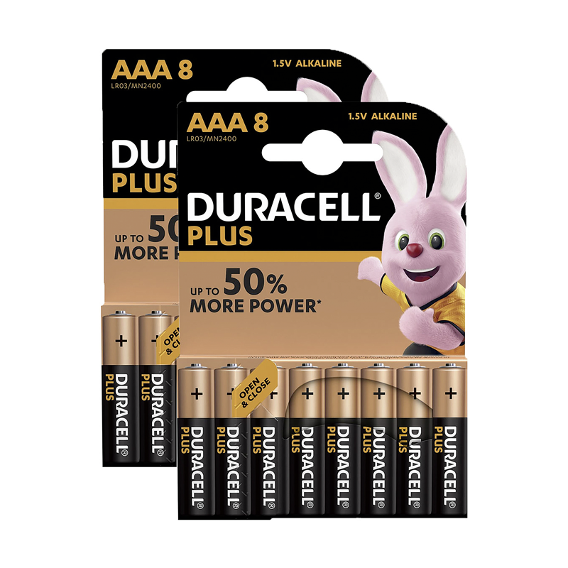 Duracell Plus 8+8 MN2400 AAA/LR03 DUO PACK