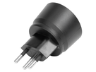 FIX Adapter Deutschland CEE7/7 - Schweiz T12 3-polig sw