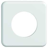 STANDARDdue Piastra di copertura da inc. SEMPLICE Ø 50mm bi