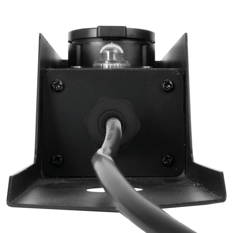 GardenLine Steckdosen-Erdpfahl 2xT13 IP55 mit Schutzschalter inkl. 5m Kabel