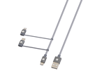 SKROSS 3in1 Lightning Connector + USB-C + Micro-USB 120cm max. 5V/3A gr