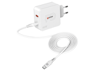 SKROSS Adapt. de charge 48W PD 1xUSB-A + 1xUSB-C max. 6.0A, bl