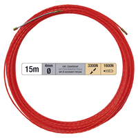 Tire-fil PROFFESSIONAL 15m Ø 4mm avc ressort de recherche + jeu d'accessoires rg