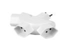 Mehrfachadapter PEACOCK 3xT13 kippbar 180° ws