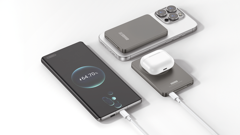 Powerbank Magnetic 15W PD+Qi 5'000mAh max. 5V-3A