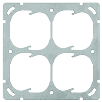 FELLER Montageplatte 4-FACH (2x2) horizontal si