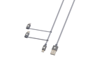 SKROSS 3in1 Lightning Connector + USB-C + Micro-USB 0.3m max. 5V/3A gr