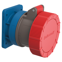 CEE Wand-Steckdose 125/5 400V 6h vernickelt