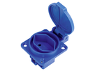 Prise à encastrer T13 IP20 couvercle bleu