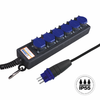 Steckdosenleiste PROFESSIONAL 6xT23 GdV 3x2.5mm2 5m IP55 sw/bl