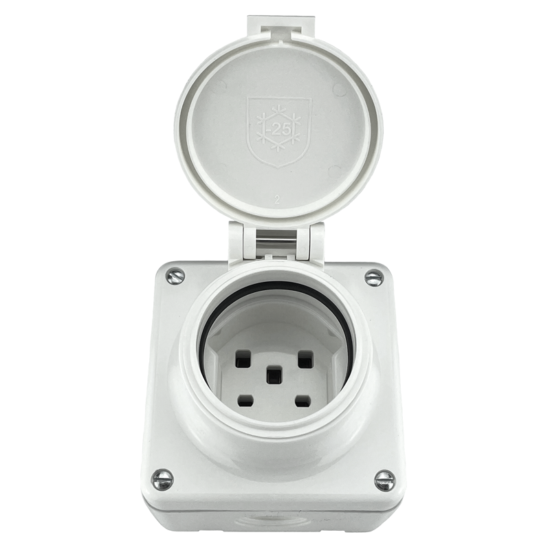 MICA Prise AP humide 1xT25(16A/400V) IP55 ws
