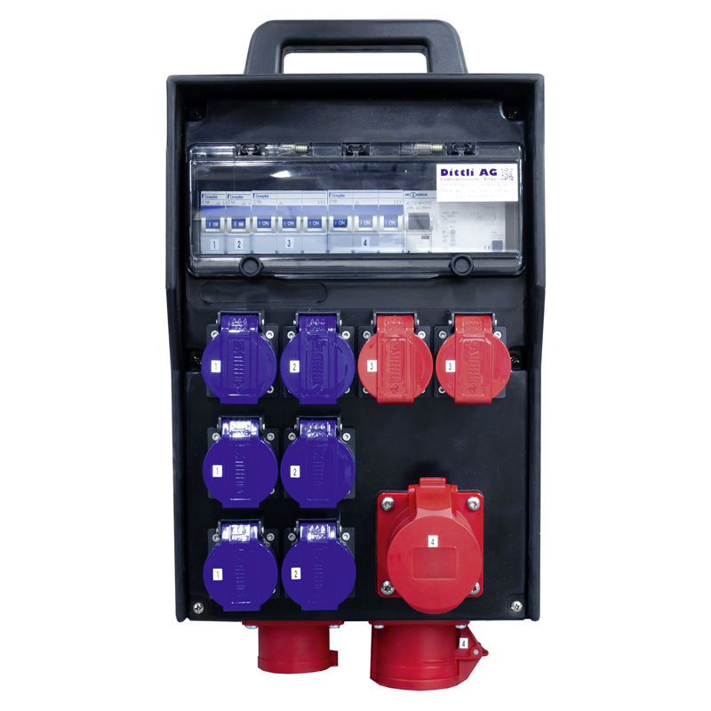 Baustromverteiler 16A bestückt IP44