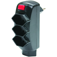 Adaptateur multiple SWING 3+1xT13 rotatif 300° avec interrupteur nr