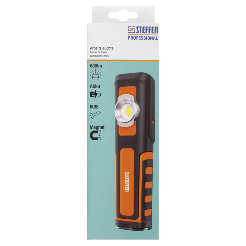LED Akku-Arbeitsleuchte 6W, IP65, 240° drehbar