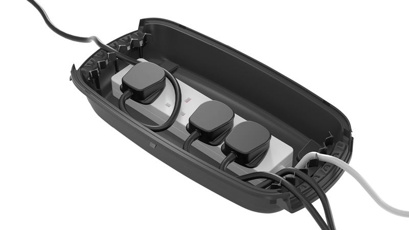 D-Line gestion des câbles Design Box IP54 noir