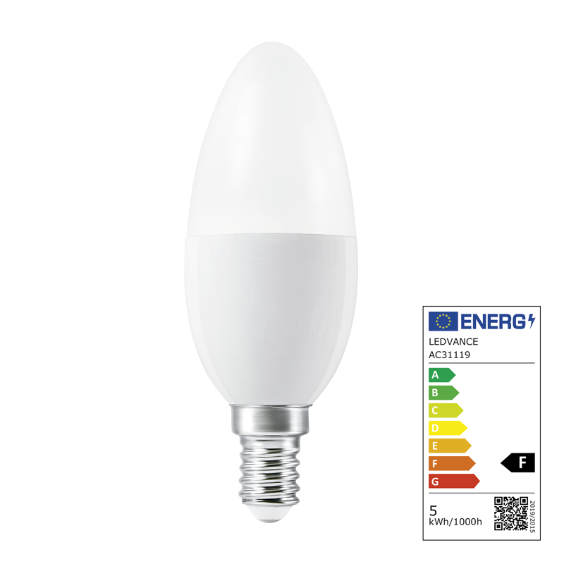 Osram LED Superstar Retrofit Classic B E14 240V 4.9W 470lm WW+RGBW