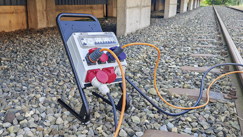 Distributeur de courant 16A IP44 équipé avec 5m Gdv cablé