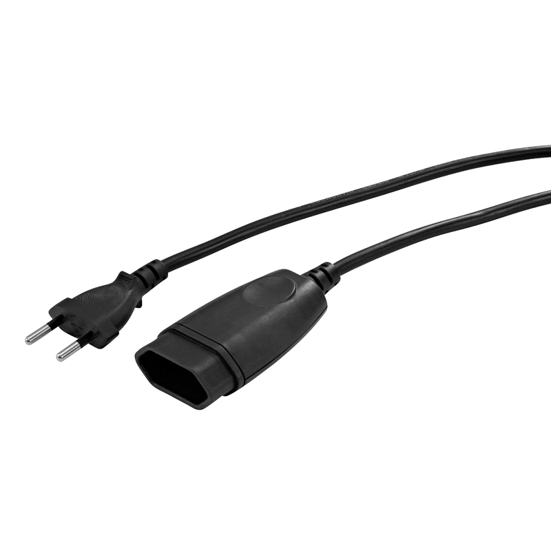 Verlängerungskabel Td 2x1mm2 5m T11-T11 sw
